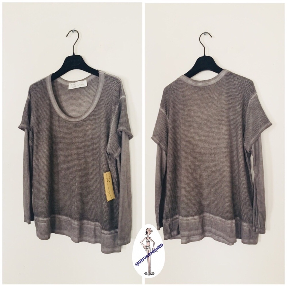 Vintage Havana Waffle Knit Tee - Picture 2 of 6